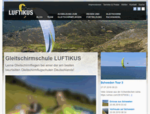 Tablet Screenshot of luftikus-flugschule.de